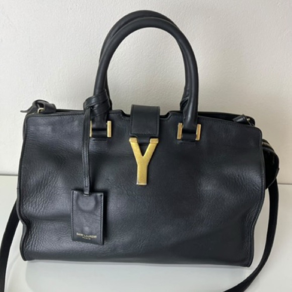 Saint Laurent Black Leather Handbag